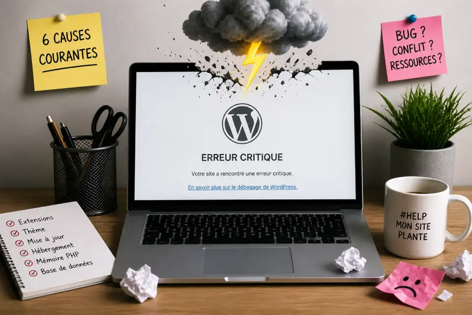 Pourquoi mon site WordPress plante : 6 causes courantes